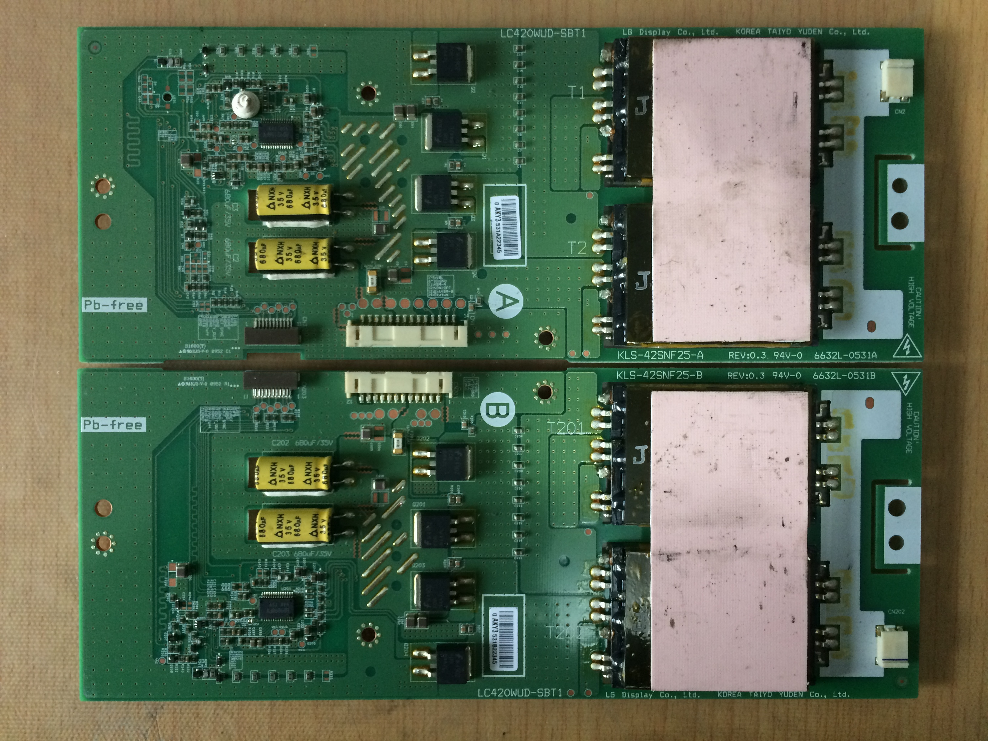 LC420WUD-SBT1 Inverter für Hintergrundbeleuchtung 6632L-0531A 6632L-0531B